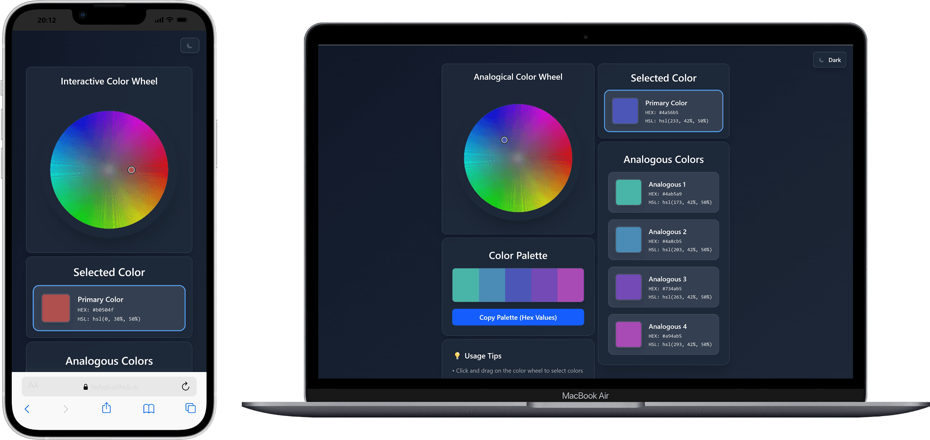 Interactive Color Wheel