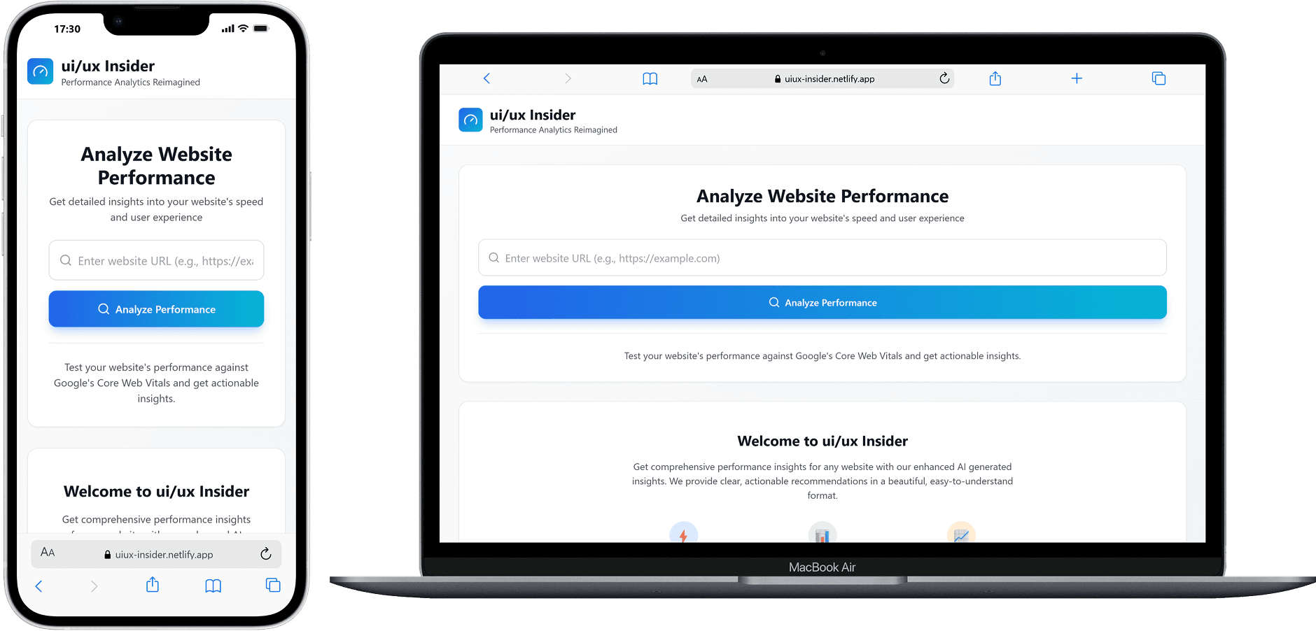 ui/ux - Performance Analytics